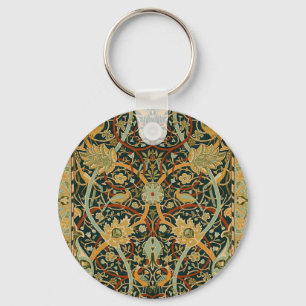 William Morris Wald-Tapetenmuster: Vintage Schlüsselanhänger