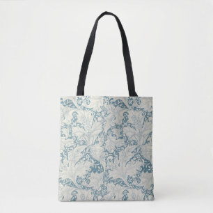 William Morris Wallflower Blue Damask
