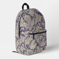 William Morris Wallflower Blue Damask
