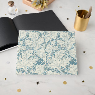 William Morris Wallflower Blue Damask Gästebuch