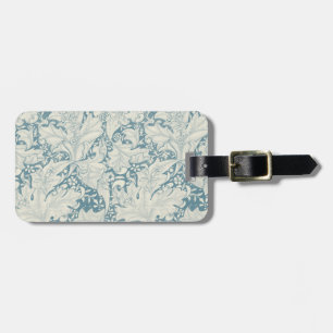 William Morris Wallflower Blue Damask Gepäckanhänger