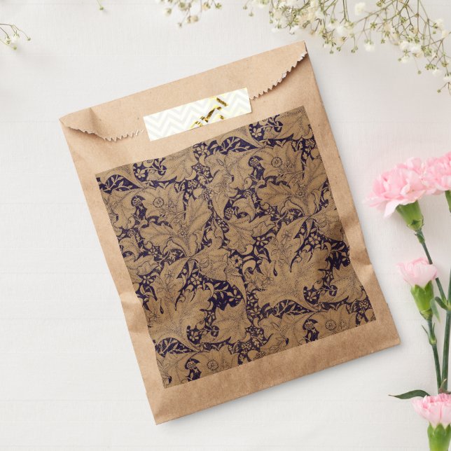 William Morris Wallflower Blue Damask Geschenktütchen (Versiegelt)