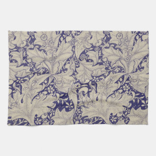 William Morris Wallflower Blue Damask Geschirrtuch