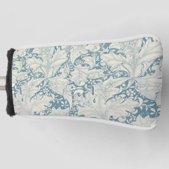 William Morris Wallflower Blue Damask Golf Headcover (Vorderseite)