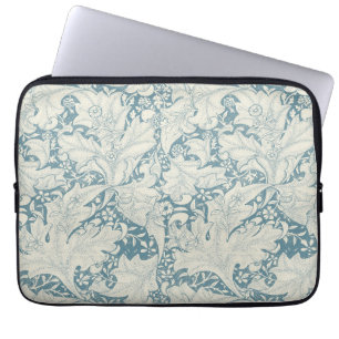 William Morris Wallflower Blue Damask Laptopschutzhülle