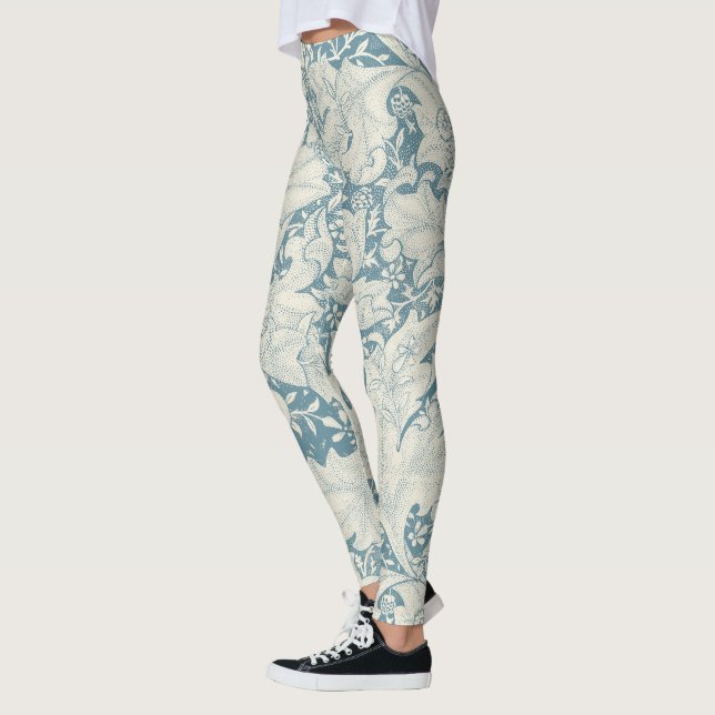 William Morris Wallflower Blue Damask Leggings (Links)