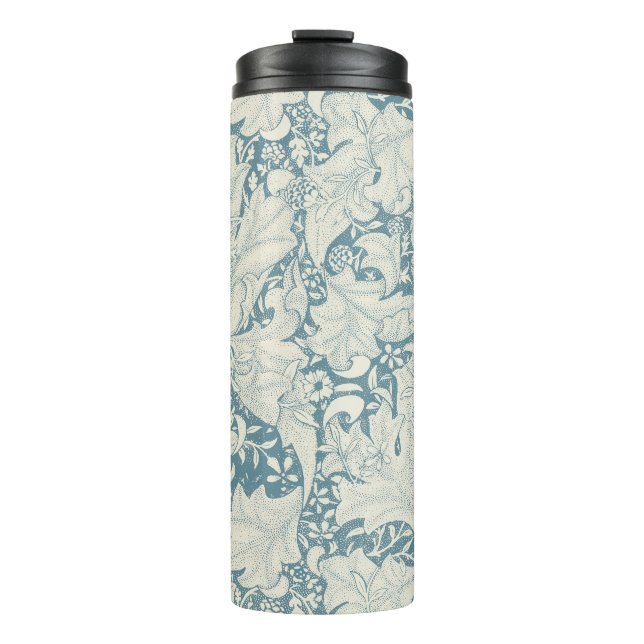 William Morris Wallflower Blue Damask Thermosbecher (Vorderseite)
