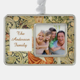 William Morris Wallpaper Pattern Rahmen-Ornament Silber