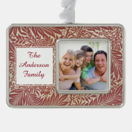 William Morris Wallpaper Pattern Rahmen-Ornament Silber