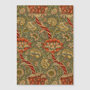William Morris Wandle Englisches Florales Damastde Magnetkarte
