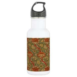 William Morris Wandle English Floral Damask Design Edelstahlflasche