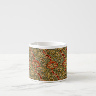 William Morris Wandle English Floral Damask Design Espressotasse