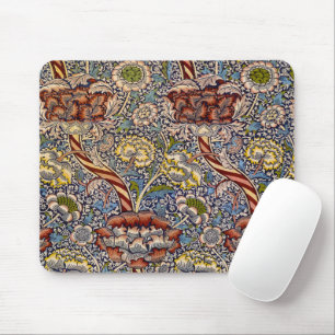 William Morris Wandle English Floral Damask Design Mousepad