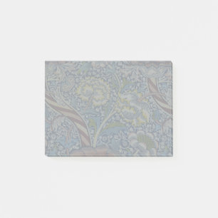 William Morris Wandle Navy Blaues Blumenkunstwerk Post-it Klebezettel