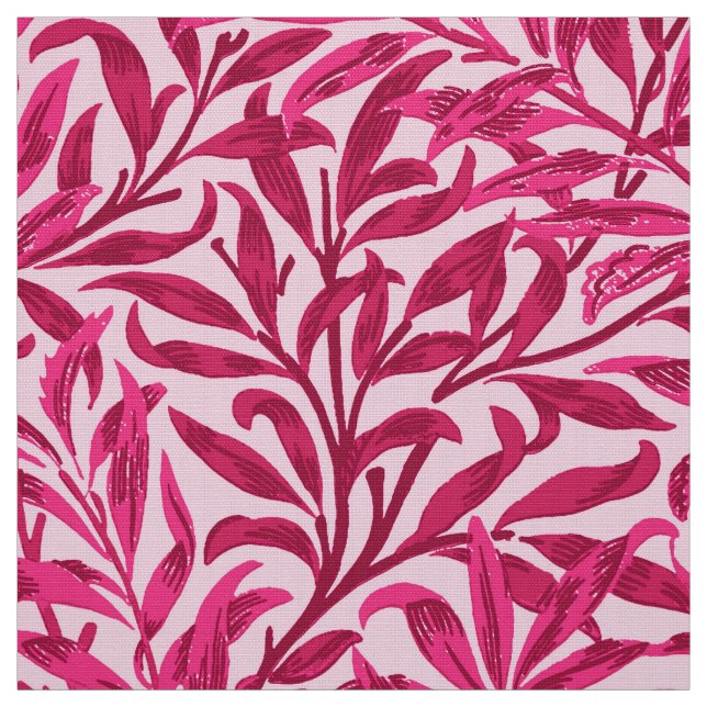 William Morris-Weide-Ast, Fuchsien-Rosa Stoff (Muster)