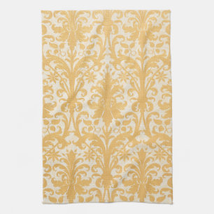 William Morris Weide & Gold Damast Luxus Geschirrtuch