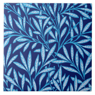 William Morris-Weide-Muster, Kobalt-Blau Fliese