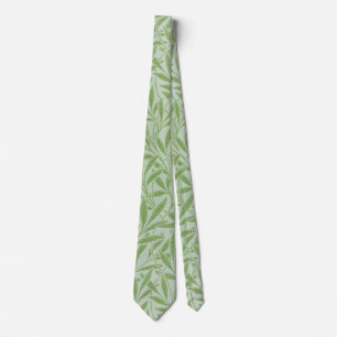 William Morris Weidenblüten Klassisches Grün Krawatte