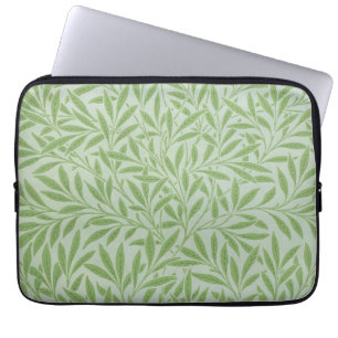 William Morris Weidenblüten Klassisches Grün Laptopschutzhülle