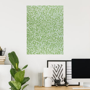 William Morris Weidenblüten Klassisches Grün Poster