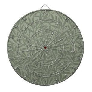 William Morris Weidenmuster Antik Hellgrün Dartscheibe