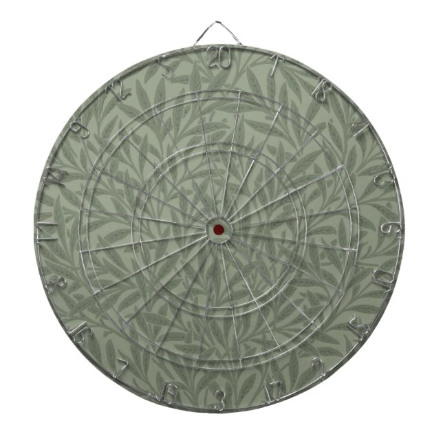 William Morris Weidenmuster Antik Hellgrün Dartscheibe (vorne)