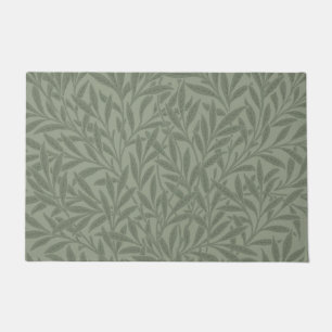 William Morris Weidenmuster Antik Hellgrün Fußmatte
