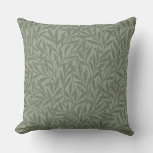 William Morris Weidenmuster Antik Hellgrün Kissen