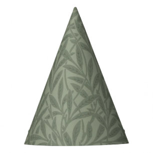 William Morris Weidenmuster Antik Hellgrün Partyhütchen