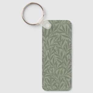 William Morris Weidenmuster Antik Hellgrün Schlüsselanhänger
