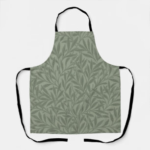 William Morris Weidenmuster Antik Hellgrün Schürze