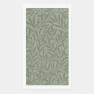 William Morris Weidenmuster Antik Hellgrün Serviette
