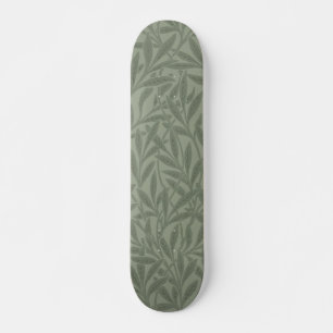 William Morris Weidenmuster Antik Hellgrün Skateboard