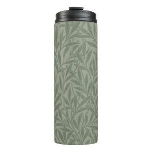 William Morris Weidenmuster Antik Hellgrün Thermosbecher