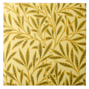 William Morris Weidenmuster, Senfgelb Fliese