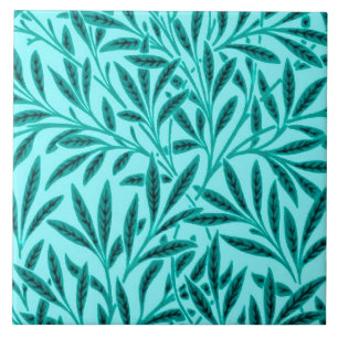 William Morris Weidenmuster, Türkis & Aqua Fliese