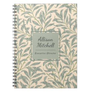 William Morris Weidenzweig Elegante Botanik Notizblock