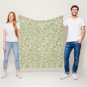 William Morris Weidenzweig Gartenblume Klassiker Fleecedecke