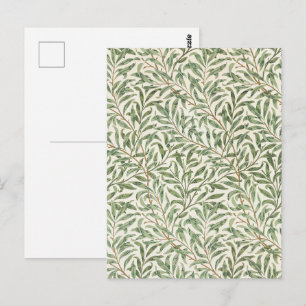 William Morris Weidenzweig Vintage Botanical Postkarte