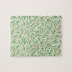 William Morris. Weidenzweig. Vintage Grünzeug Puzzle