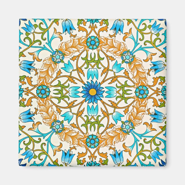 William Morris - Wein, berühmtes Muster, Magnet (Vorne)