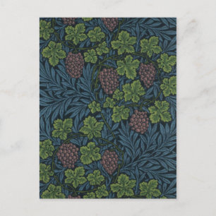 William Morris Weinreben Tapetendesign Postkarte