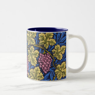 William Morris Weinreben (Weinreben) Muster Zweifarbige Tasse