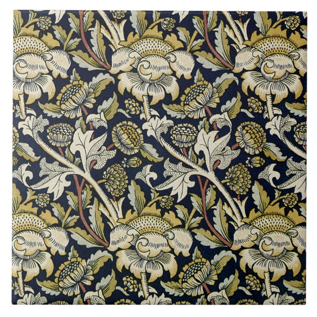 William Morris 'Wey Chintz' Fliese (Vorderseite)