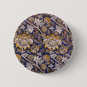 William Morris Wey Floral Arts Crafts Tapete Button