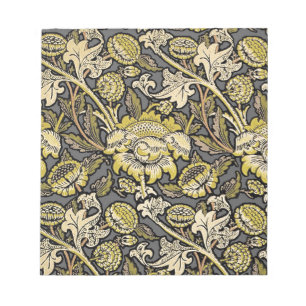 William Morris Wey Floral Arts Crafts Tapete Notizblock