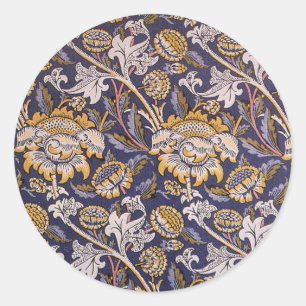 William Morris Wey Floral Arts Crafts Tapete Runder Aufkleber