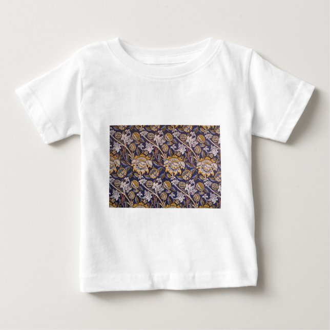 William Morris Wey Floral Wallpaper Baby T-shirt (Vorderseite)