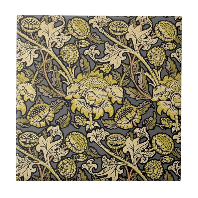 William Morris Wey Floral Wallpaper Fliese (Vorderseite)