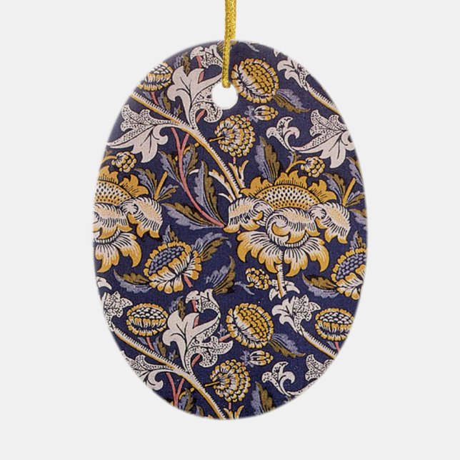 William Morris Wey Floral Wallpaper Keramikornament (Vorne)